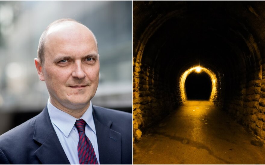 Giedrius Drukteinis, tunelis / Foto: Delfi, Shutterstock