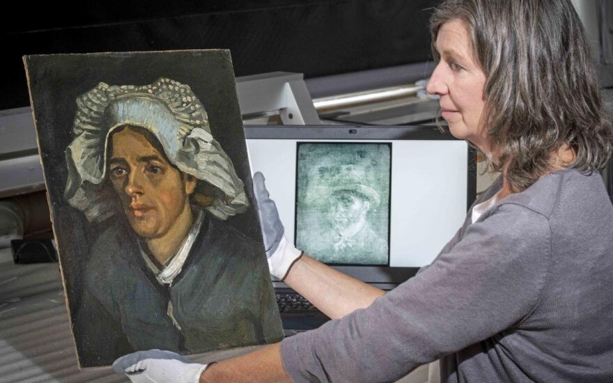 V. van Gogho paveikslas  „Valstietės galva“ slėpė paties dailininko autoportretą. Neil Hanna/nationalgalleries.org  nuotr.