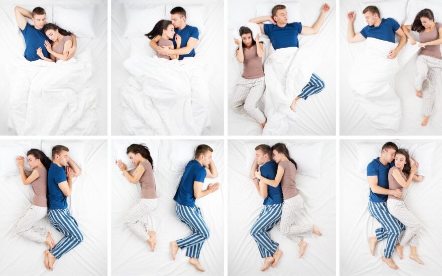 Štai, ką miegojimo poza pasako apie jūsų poros santykius