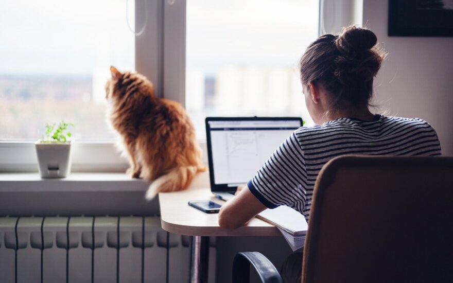 Tyrimas parodė, kad darbas iš namų daro mus produktyvesnius: dalis jau atsisako biurų