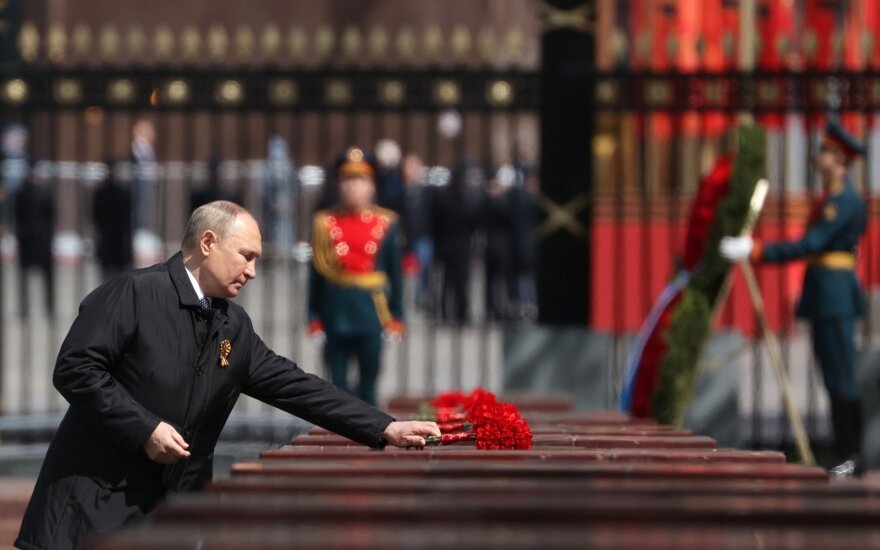 V. Putinas per gegužės 9 d. paradą