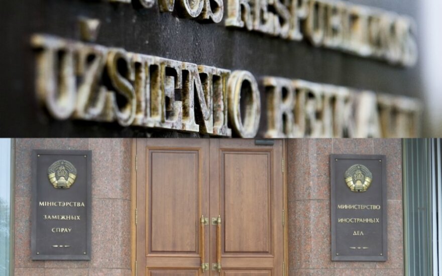 Baltarusijos URM reikalauja sumažinti Lietuvos ambasados darbuotojų skaičių