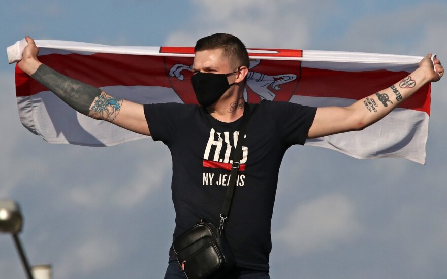 Minske sulaikomi taikios protesto akcijos dalyviai