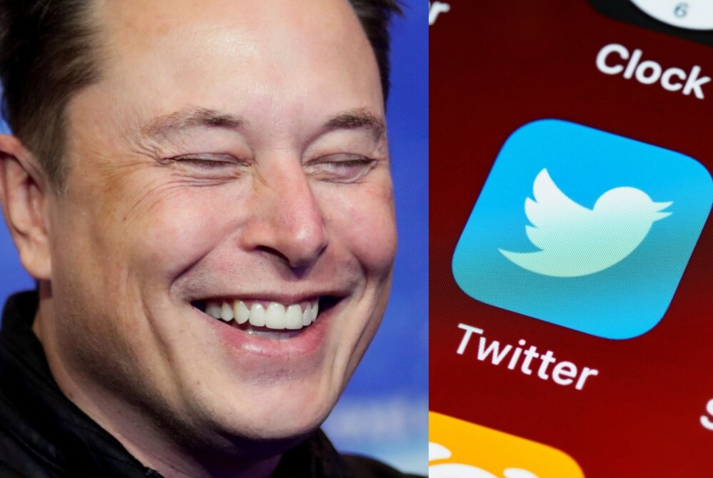 Elonas Muskas ir Twitter.
