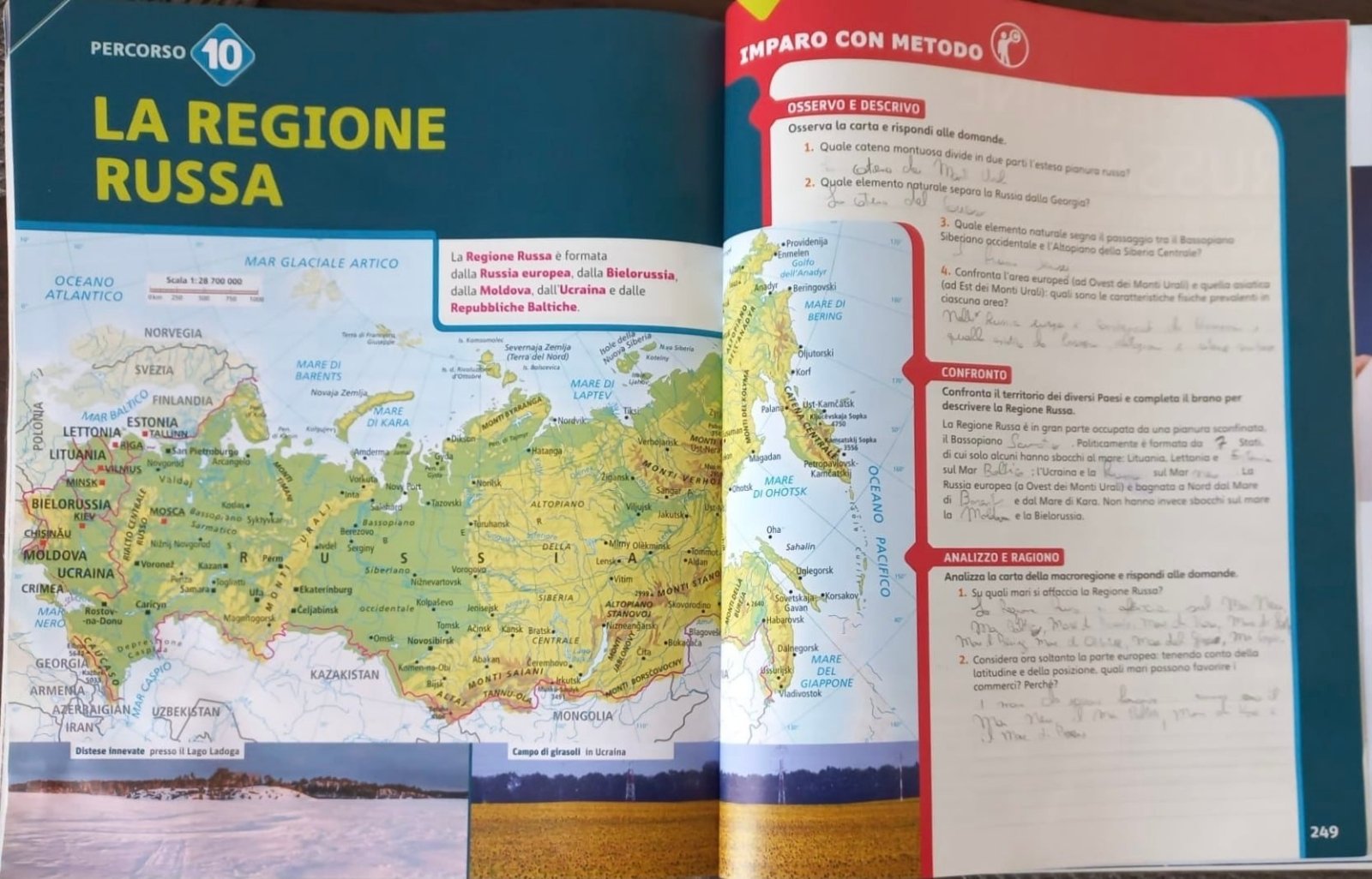 I lituani in Italia sono scioccati da ciò che i loro figli imparano a scuola: la Lituania sulle mappe nei nuovi libri di testo – parte della Russia