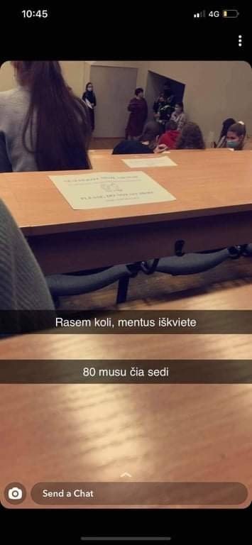 Extraordinary situation at Kaunas University: medical students called the police for an exam