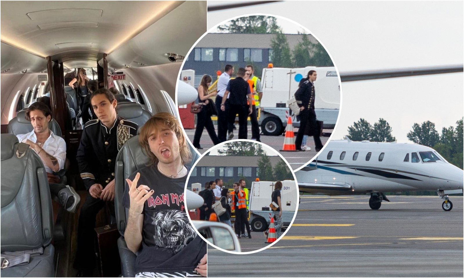 Le superstar di “Måneskin” beccate in Lituania: sono atterrate nell’area Vip su un aereo privato, ad attenderle un pugno di fan